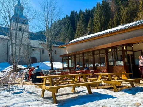 Terrasse hiver au soleil